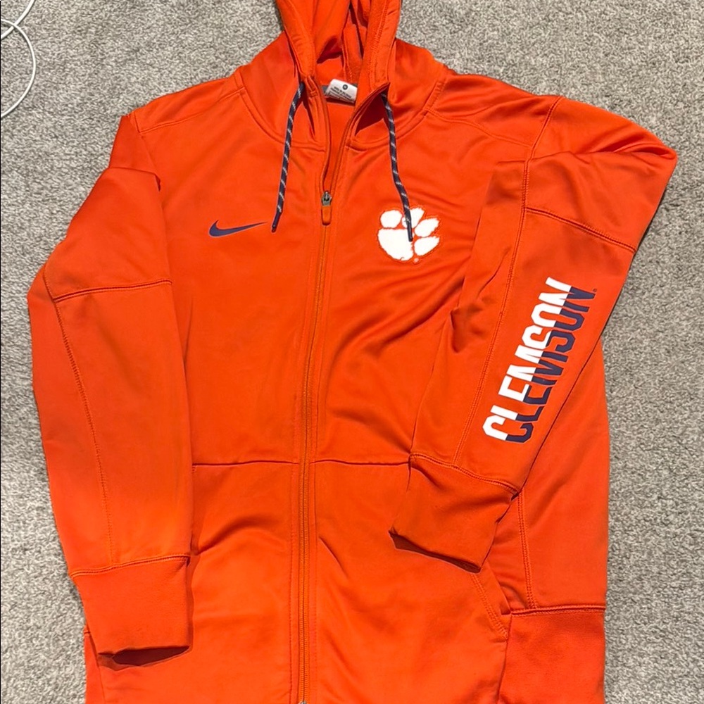 Nike Zip-Up Clemson Orange Hoodie